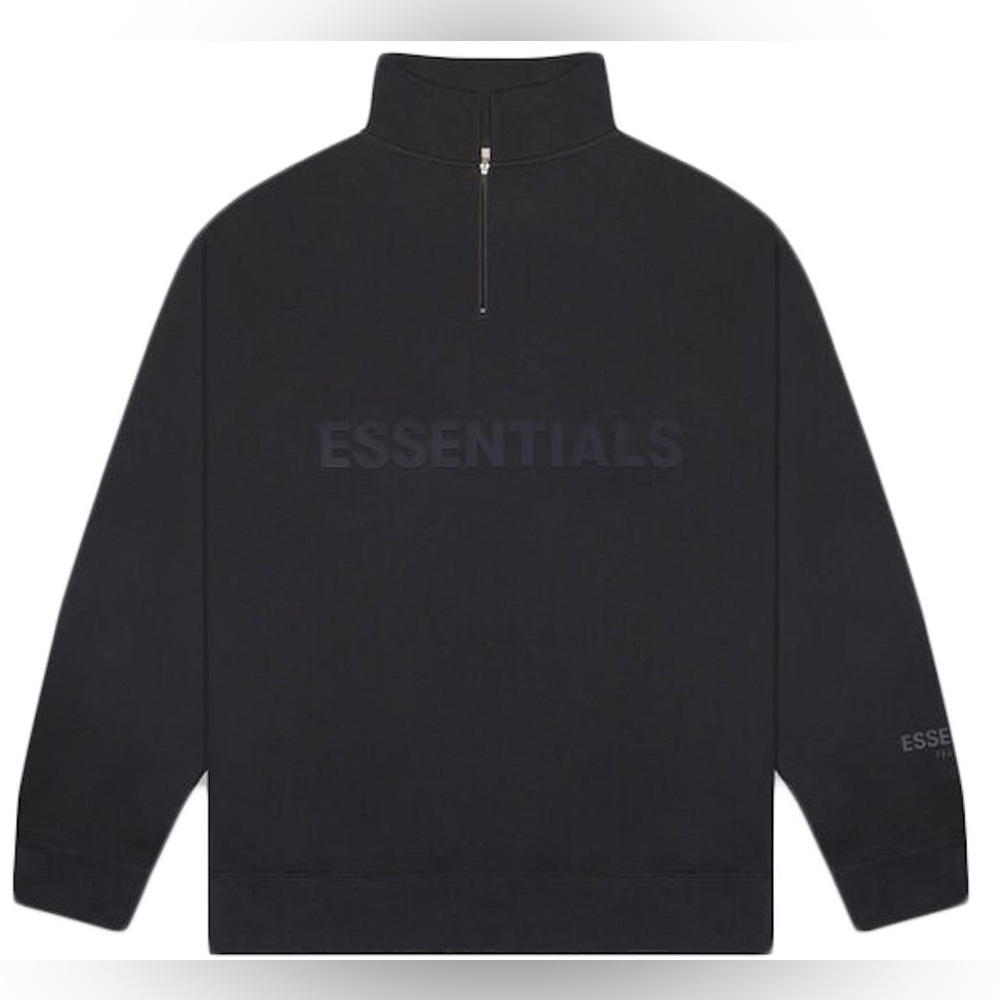 Fear of God Essentials Half Zip Pullover Sweater Size Medium